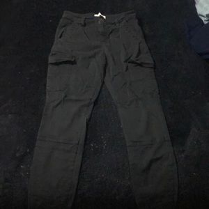 Black cargo jeans
